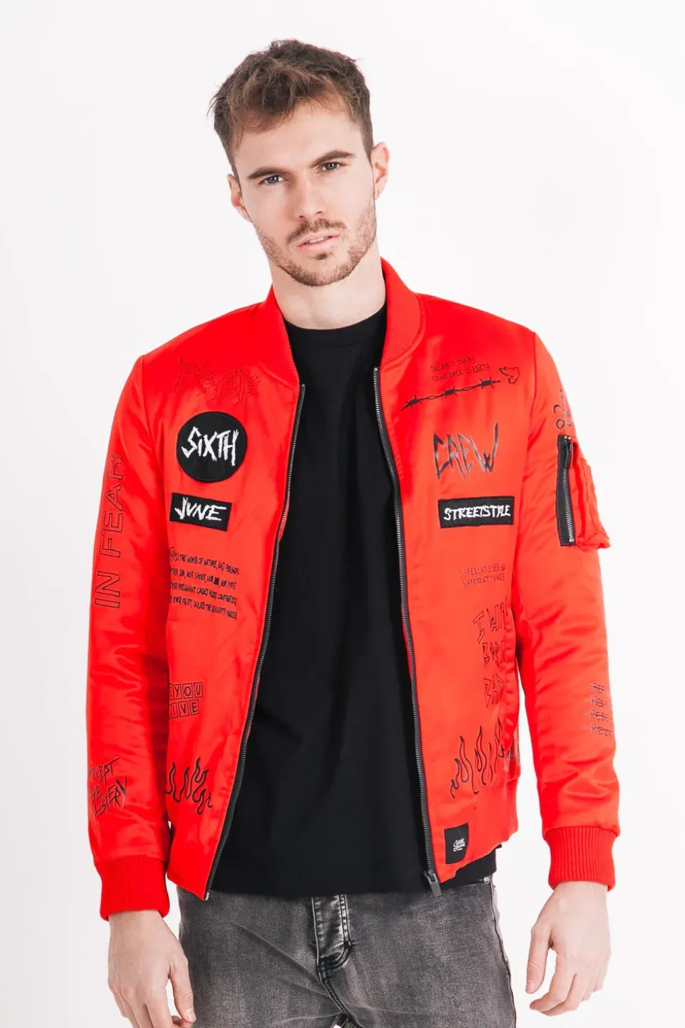 Bombers Patchs Crew Rouge