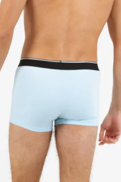Boxer Uni Bande Bleu Clair