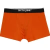 Boxer Uni Bande Orange
