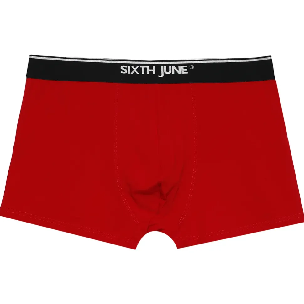 Boxer Uni Bande Rouge