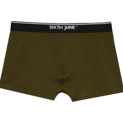 Boxer Uni Bande Vert Kaki