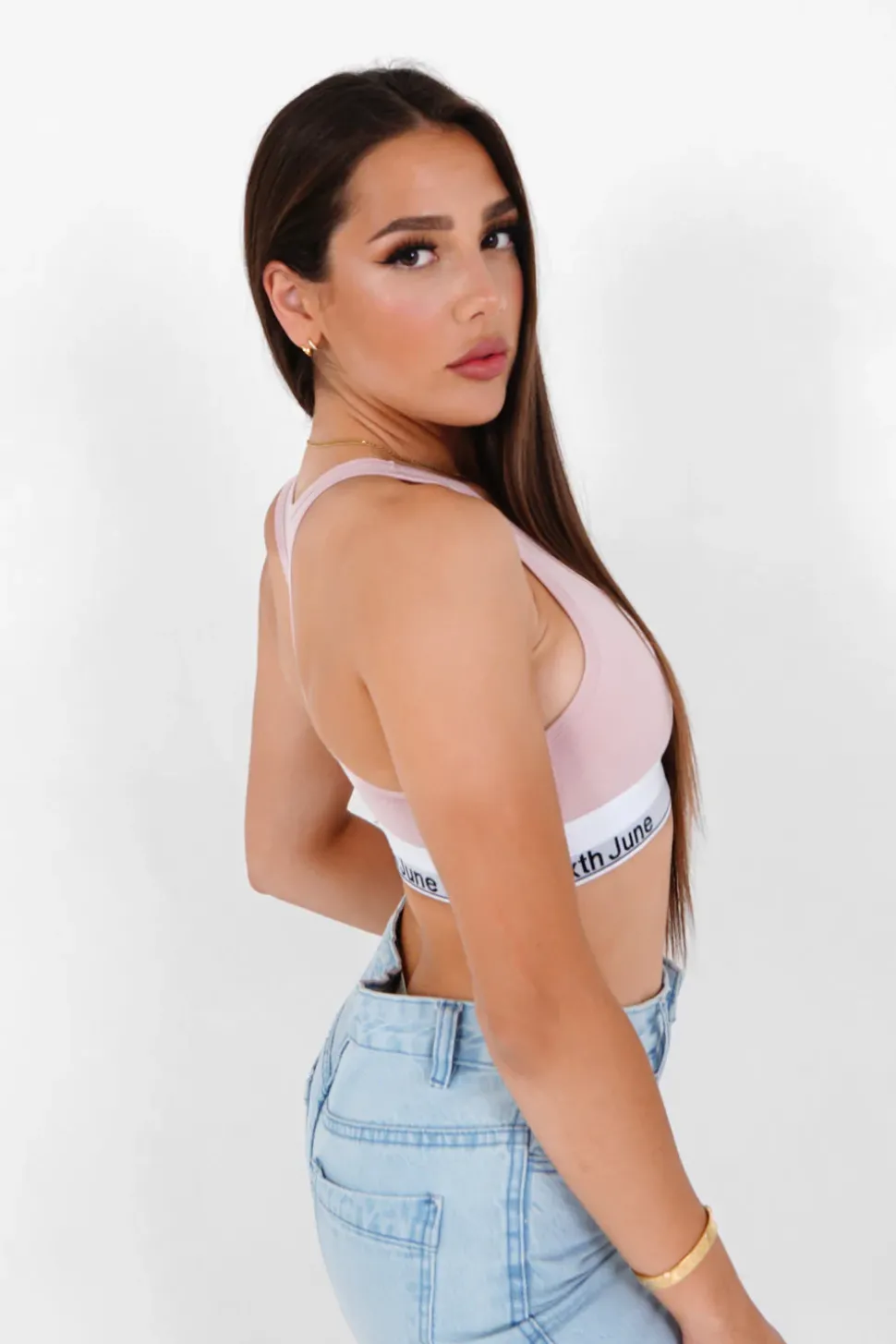 Brassiere Dos Croise Rose