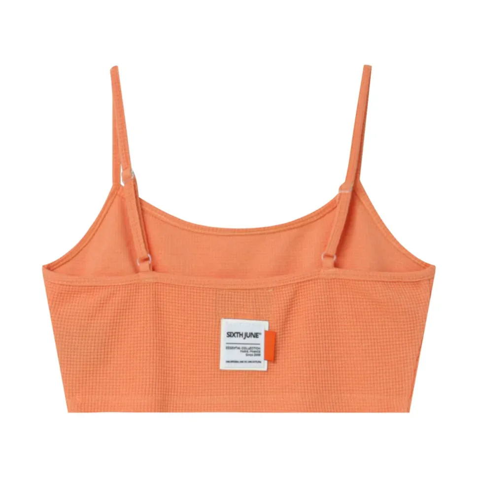 Brassiere Gaufree Logo Orange