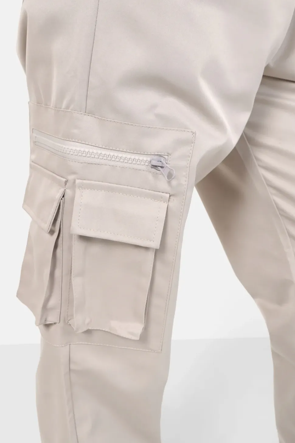 Cargo Tactique Ceinture Gris Clair