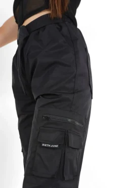 Cargo Tactique Ceinture Noir