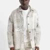 Chemise Cargo Bandana Patchwork Beige