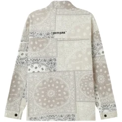 Chemise Cargo Bandana Patchwork Beige