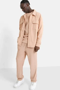 Chemise Plissee Loose Beige