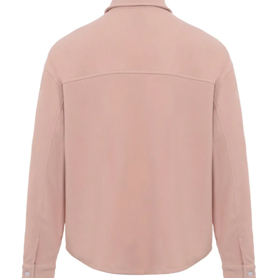 Chemise Plissee Loose Beige