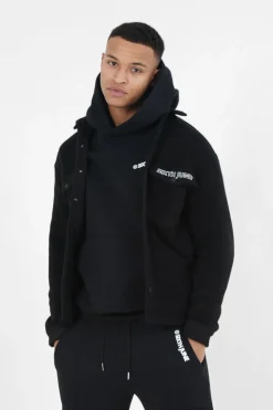 Chemise Polaire Logo Arriere Brode Noir