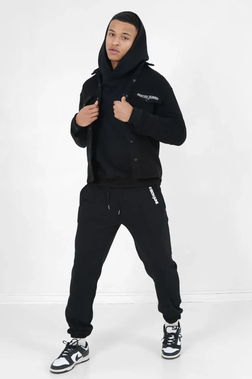 Chemise Polaire Logo Arriere Brode Noir