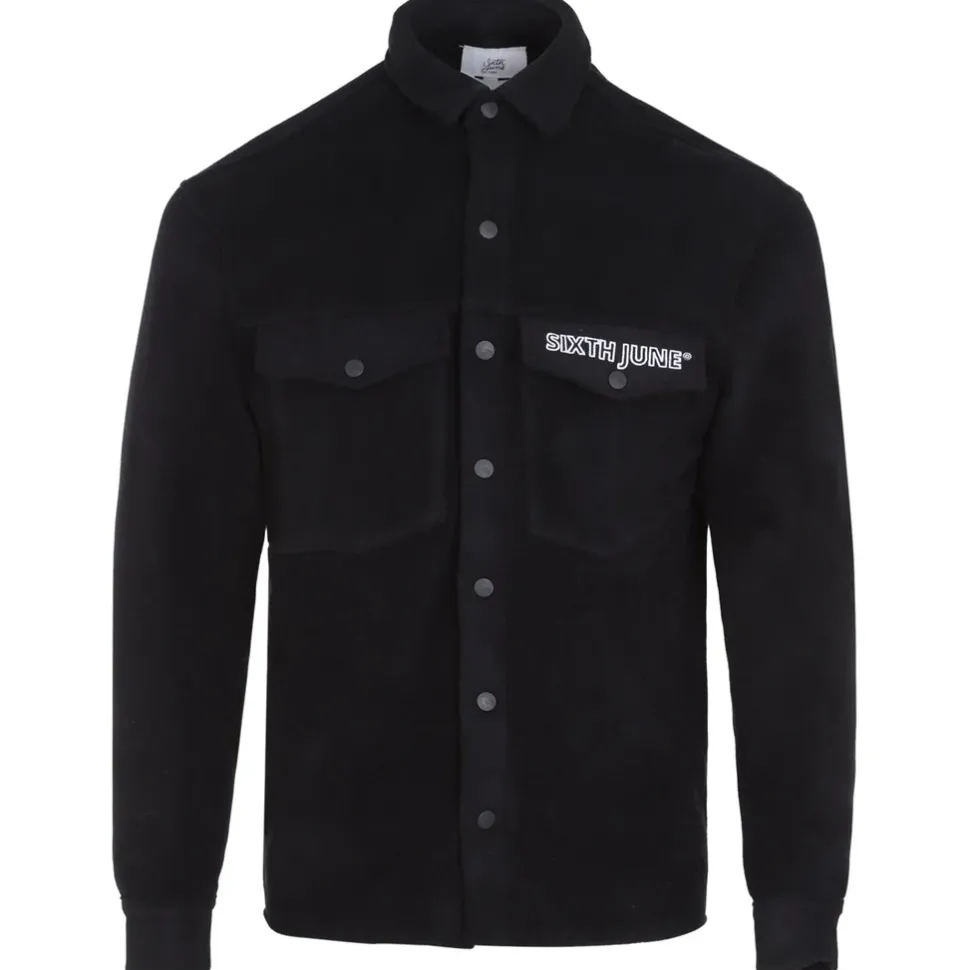 Chemise Polaire Logo Arriere Brode Noir