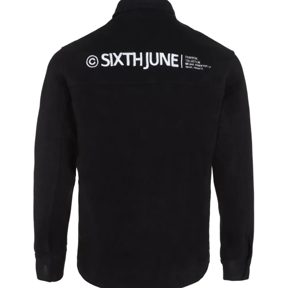 Chemise Polaire Logo Arriere Brode Noir