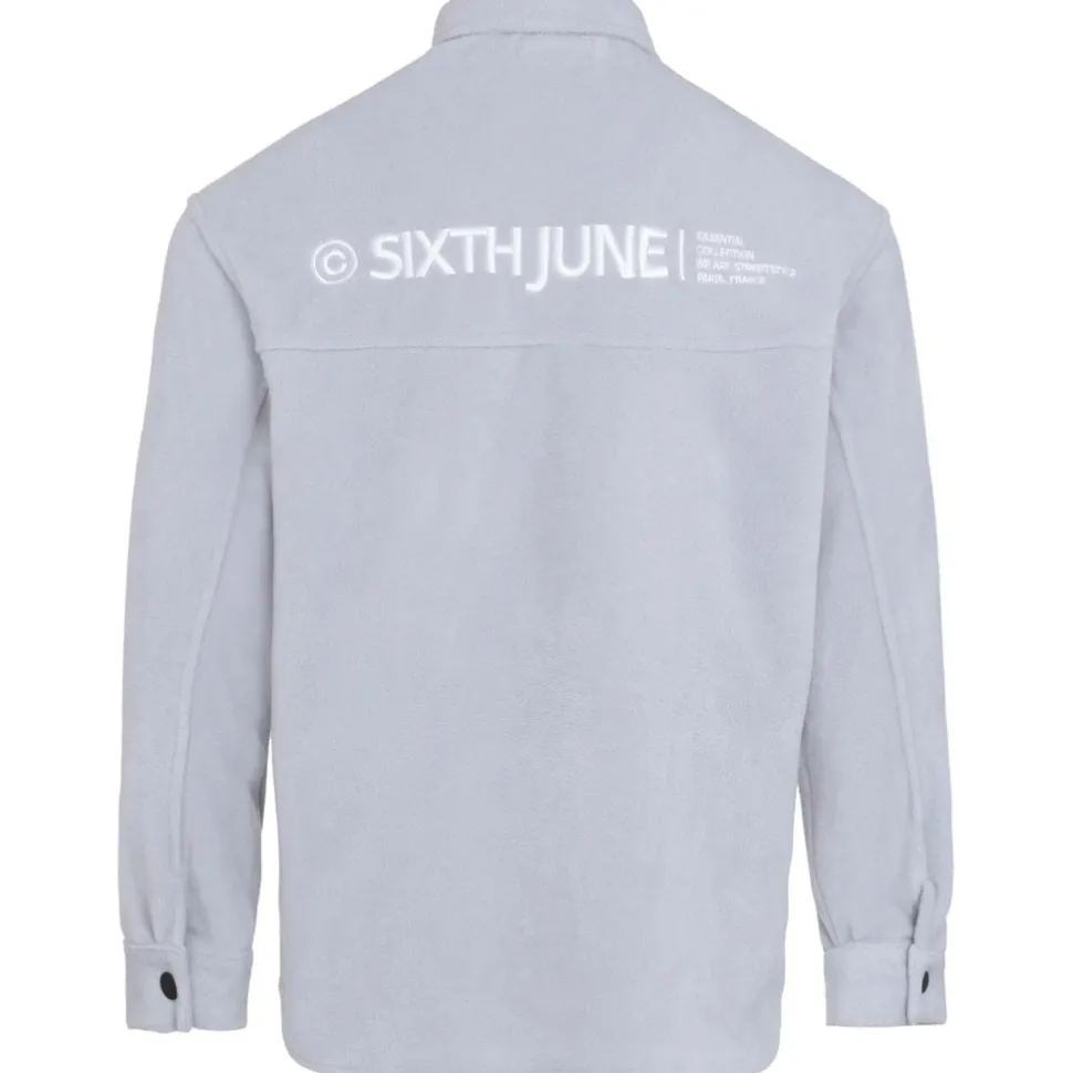 Chemise Polaire Logo Arriere Brode Gris