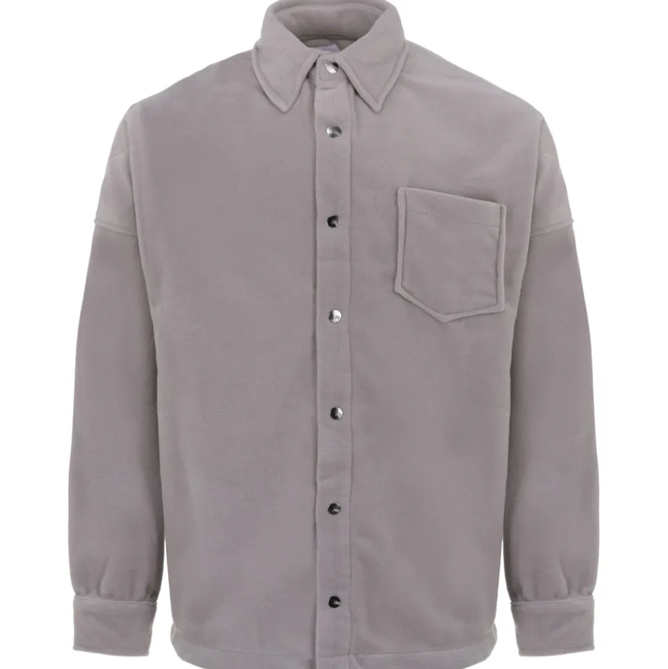 Chemise Polaire Patch Curly Gris Clair