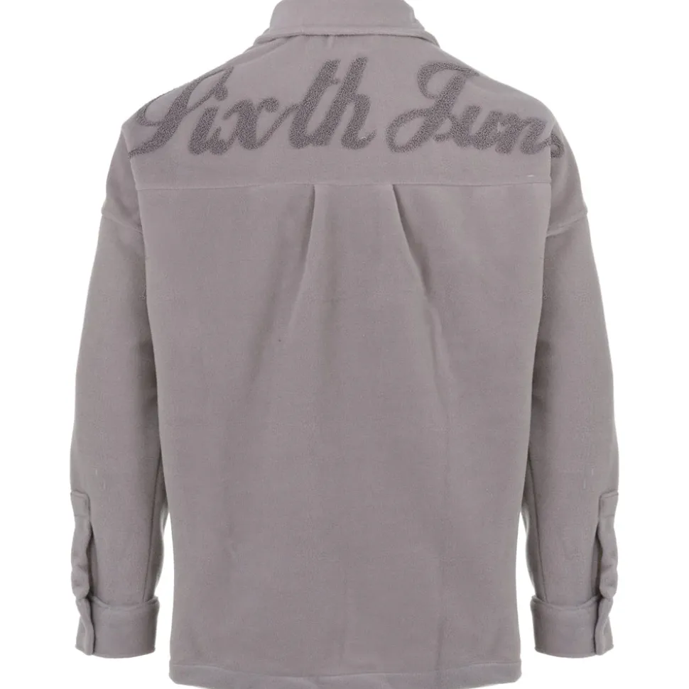 Chemise Polaire Patch Curly Gris Clair