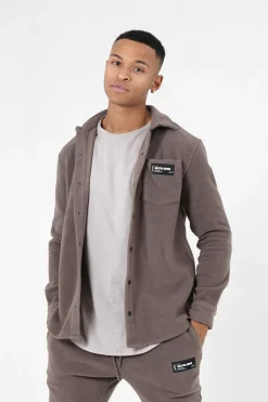Chemise Polaire Poche Marron
