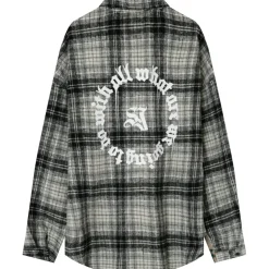 Chemise Polaire Tartan Gris Fonce