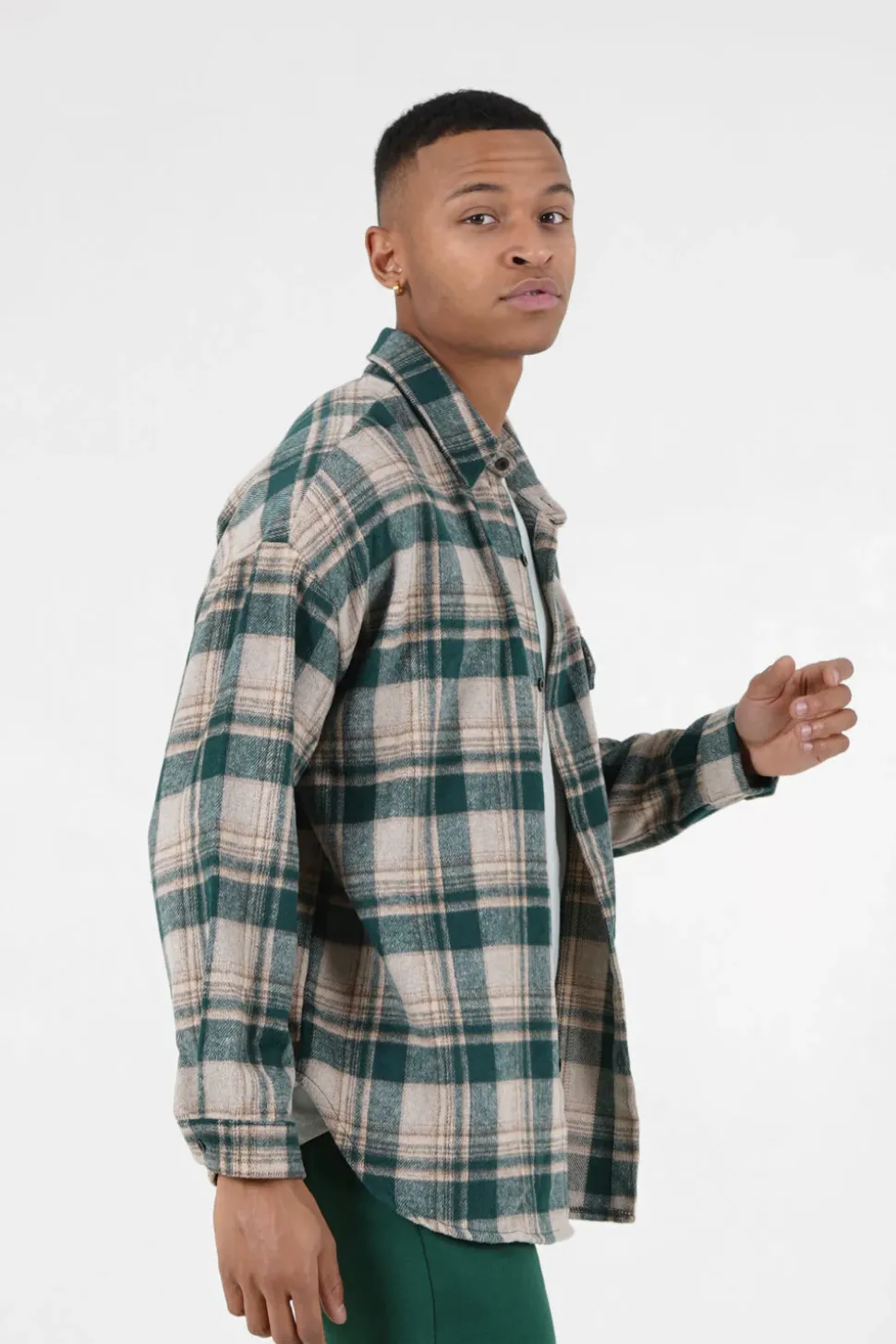 Chemise Tartan Polaire Vert