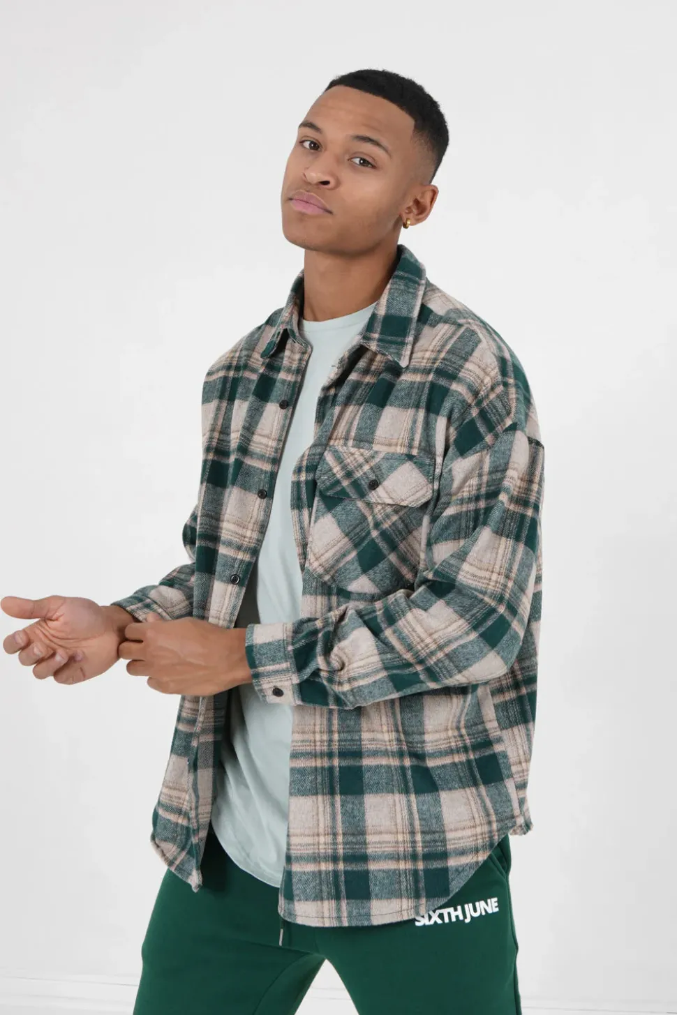 Chemise Tartan Polaire Vert