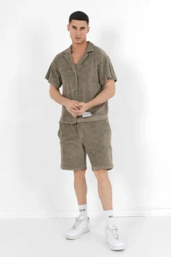 Chemise Towel Monogramme Vert Kaki
