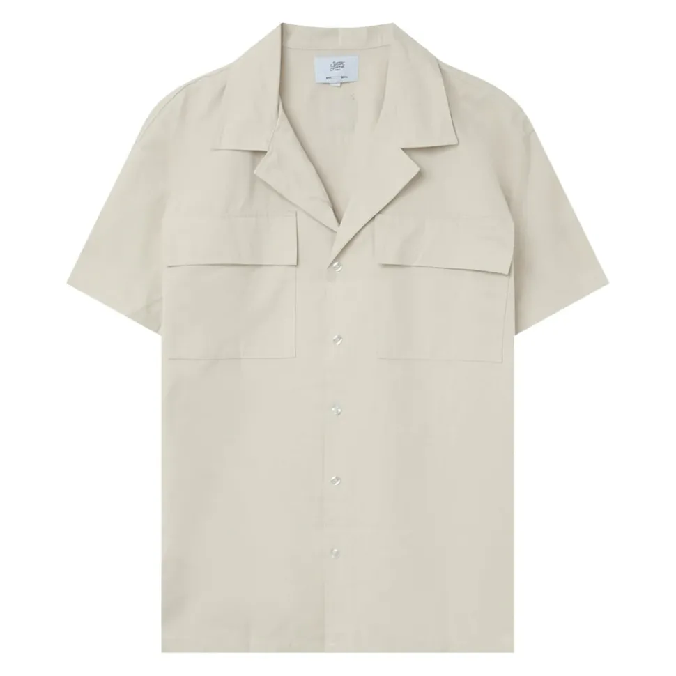 Chemise Utilitaire Manches Courtes Beige