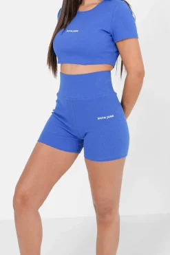 Cycliste Court Cotele Logo Bleu Fonce