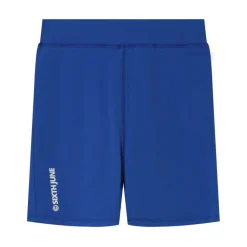 Cycliste Court Logo Imprime Bleu