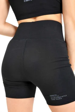 Cycliste Court Logo Noir