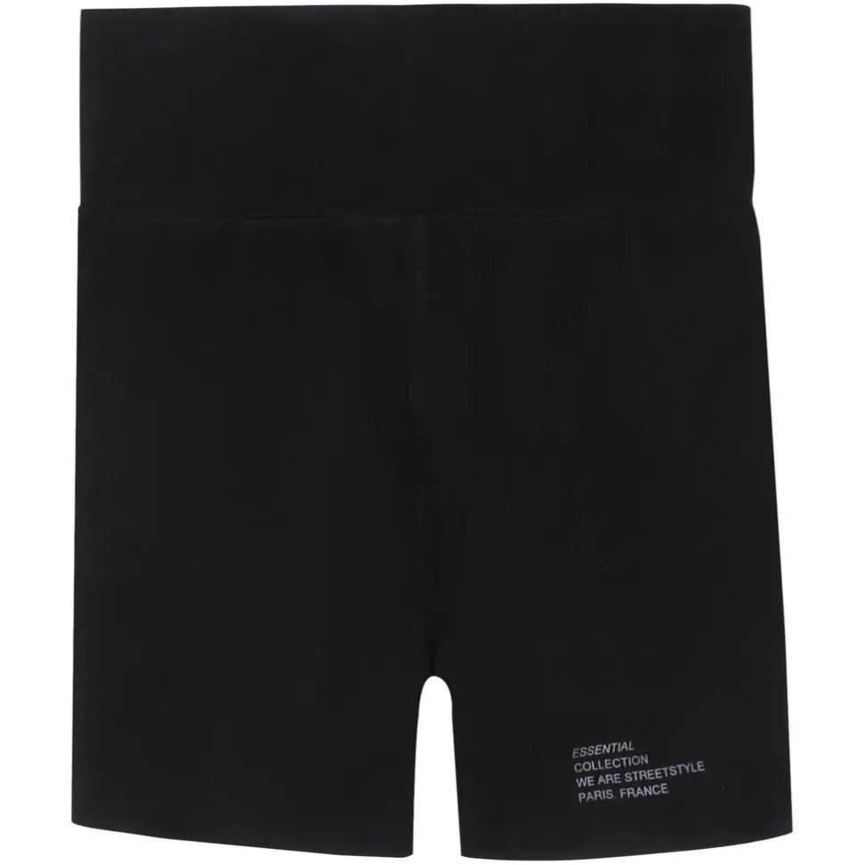Cycliste Court Logo Noir