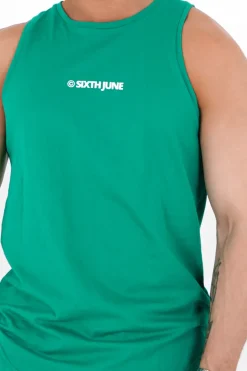 Debardeur Logo Imprime Vert