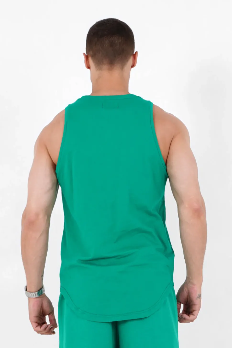 Debardeur Logo Imprime Vert