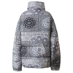 Doudoune Bandana Patchwork Gris