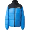 Doudoune Bicolore Logo Bleu