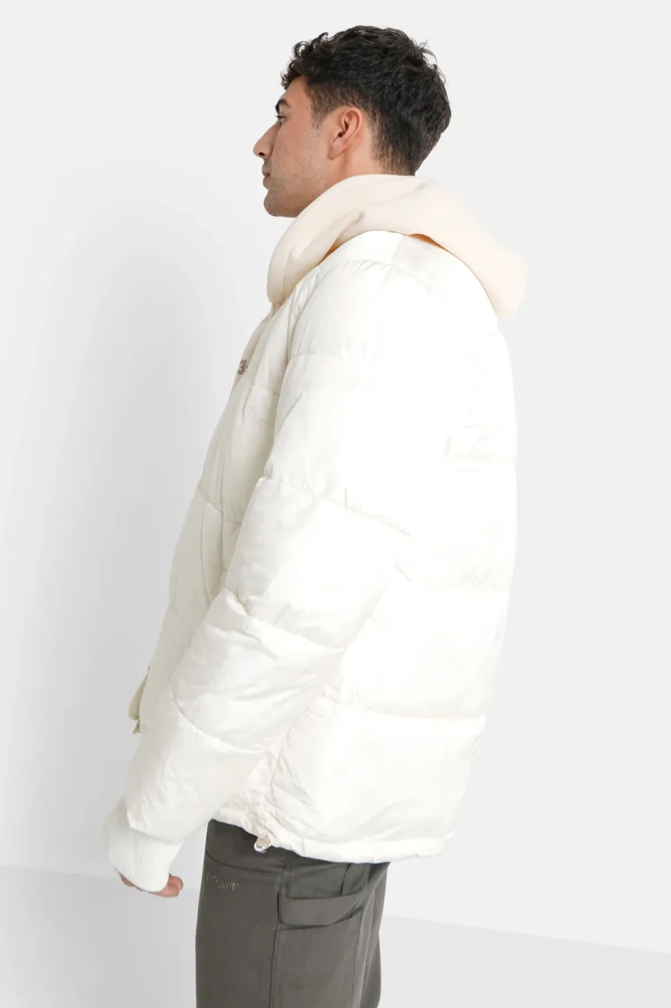 Doudoune Col Cotele Blanc