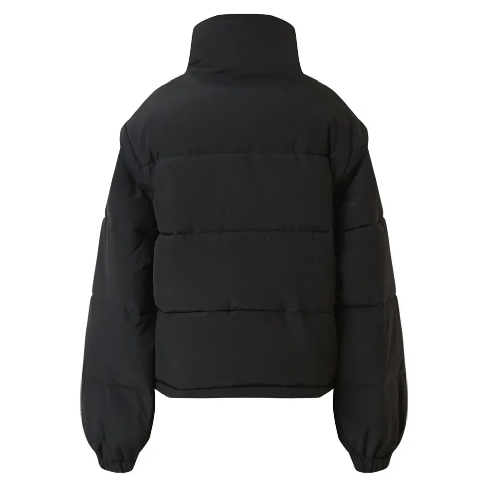 Doudoune Courte Manches Amovibles Noir