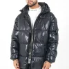 Doudoune Courte Matelassee Zip Noir