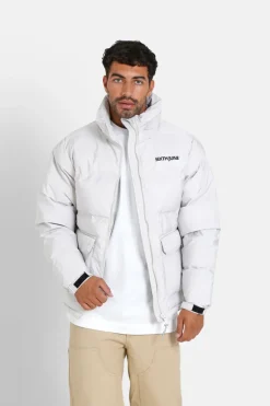 Doudoune Courte Matelassee Blanc
