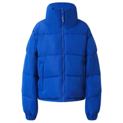 Doudoune Courte Matelassee Bleu Fonce
