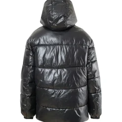 Doudoune Courte Matelassee Zip Noir
