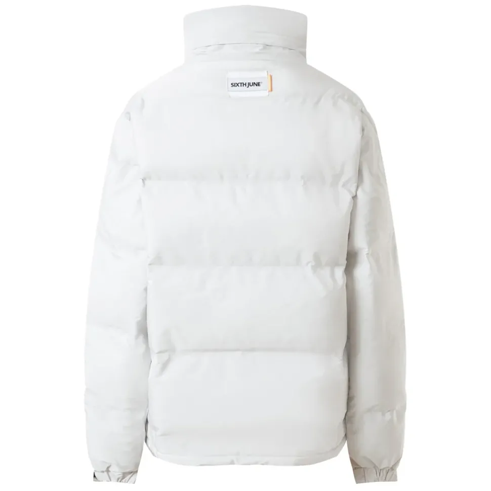 Doudoune Courte Matelassee Blanc