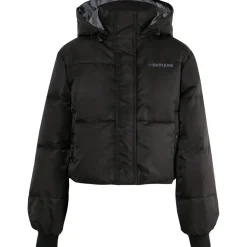 Doudoune Courte Nylon Epais Noir