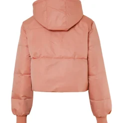 Doudoune Courte Nylon Epais Rose
