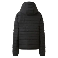 Doudoune Courte Zip Imprime Noir