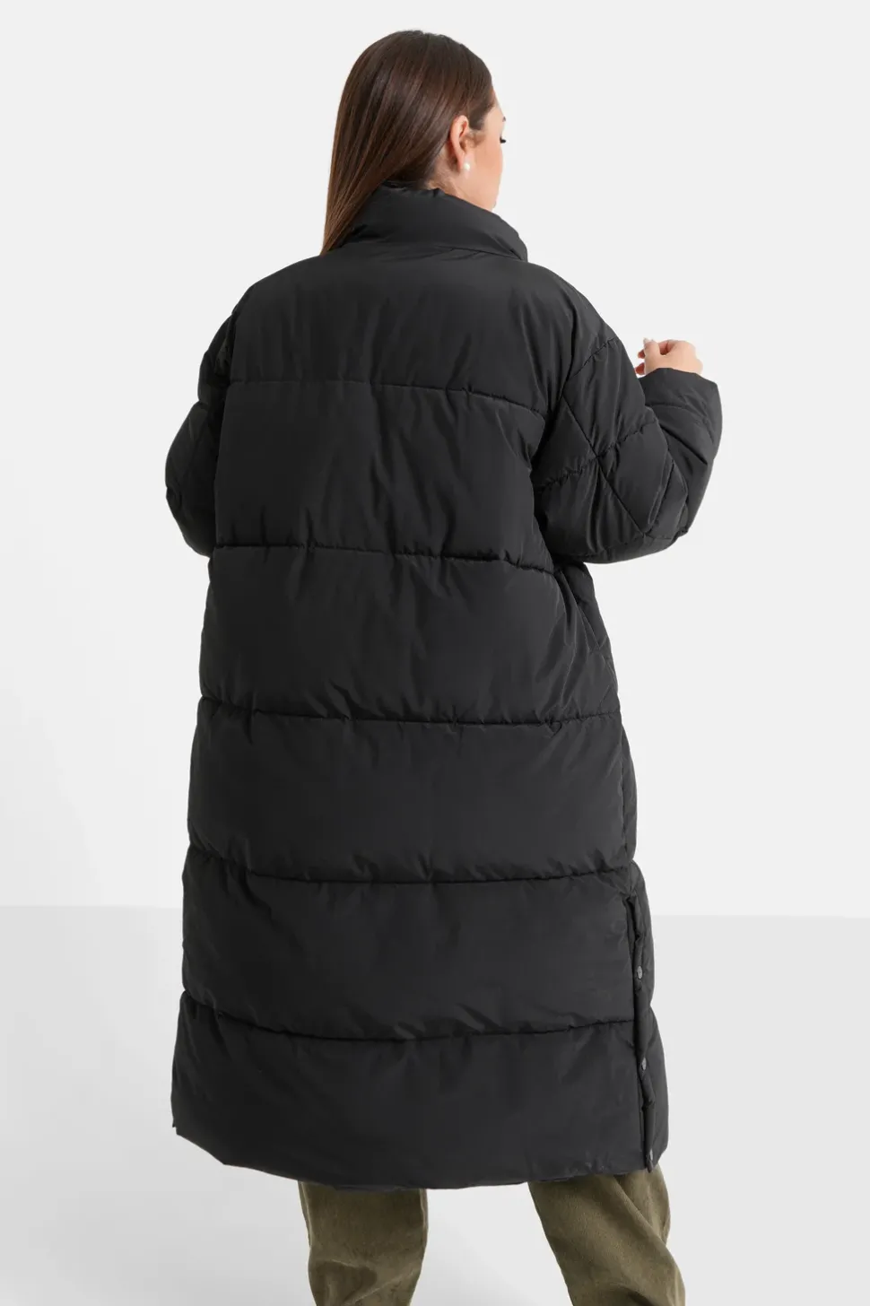 Doudoune Longue Oversize Noir