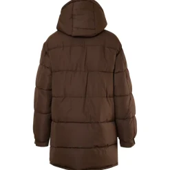 Doudoune Longue Oversize Marron
