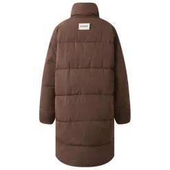 Doudoune Longue Oversize Marron