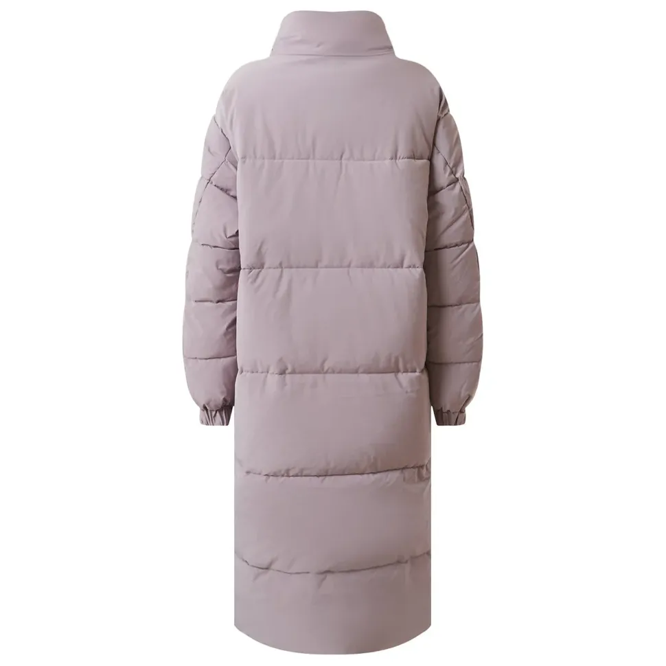 Doudoune Longue Oversize Violet
