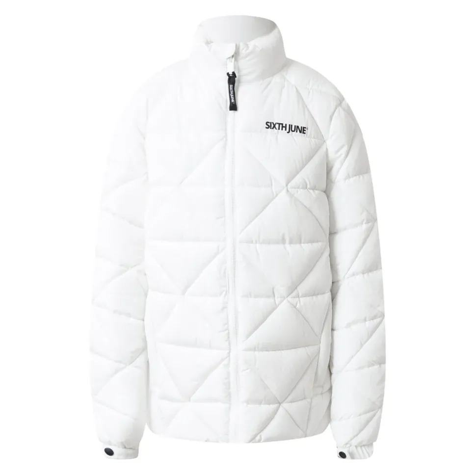 Doudoune Matelasse Triangle Blanc