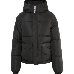 Doudoune Matelassee Courte Noir
